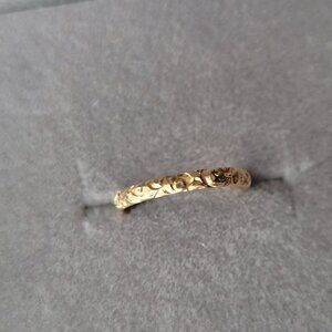 Vintage Yellow Gold Ring Charm Tiny Size 10k BDA Budlong Docherty & Armstrong
